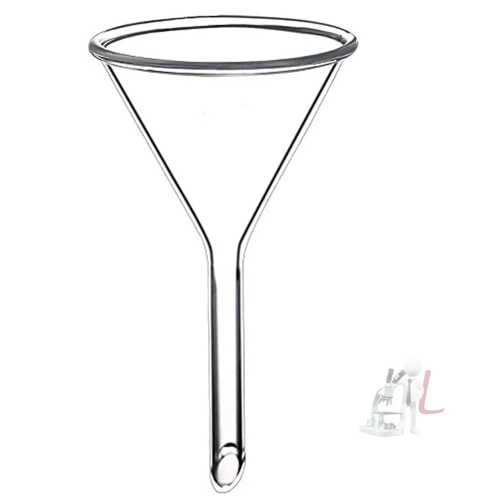 Spylx Borosilicate Glass Funnel 3 Inches 75Mm For Laboratory Use Borosilicate Glassware For Bottle Hot Oil Or Liquid Chemicals Solutions - Pack Of 1 1