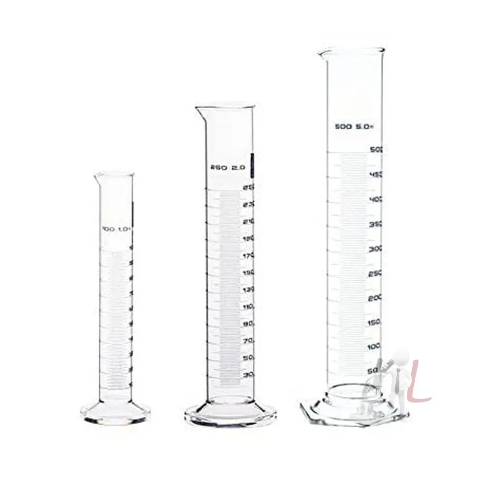 Spylx Borosilicate Glass Measuring Cylinder Pack Of 3-100Ml, 250Ml, 500Ml 1
