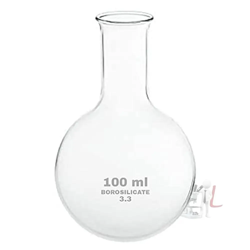 Spylx Round Bottom Flask Borosilicate Glass 100 Ml 1