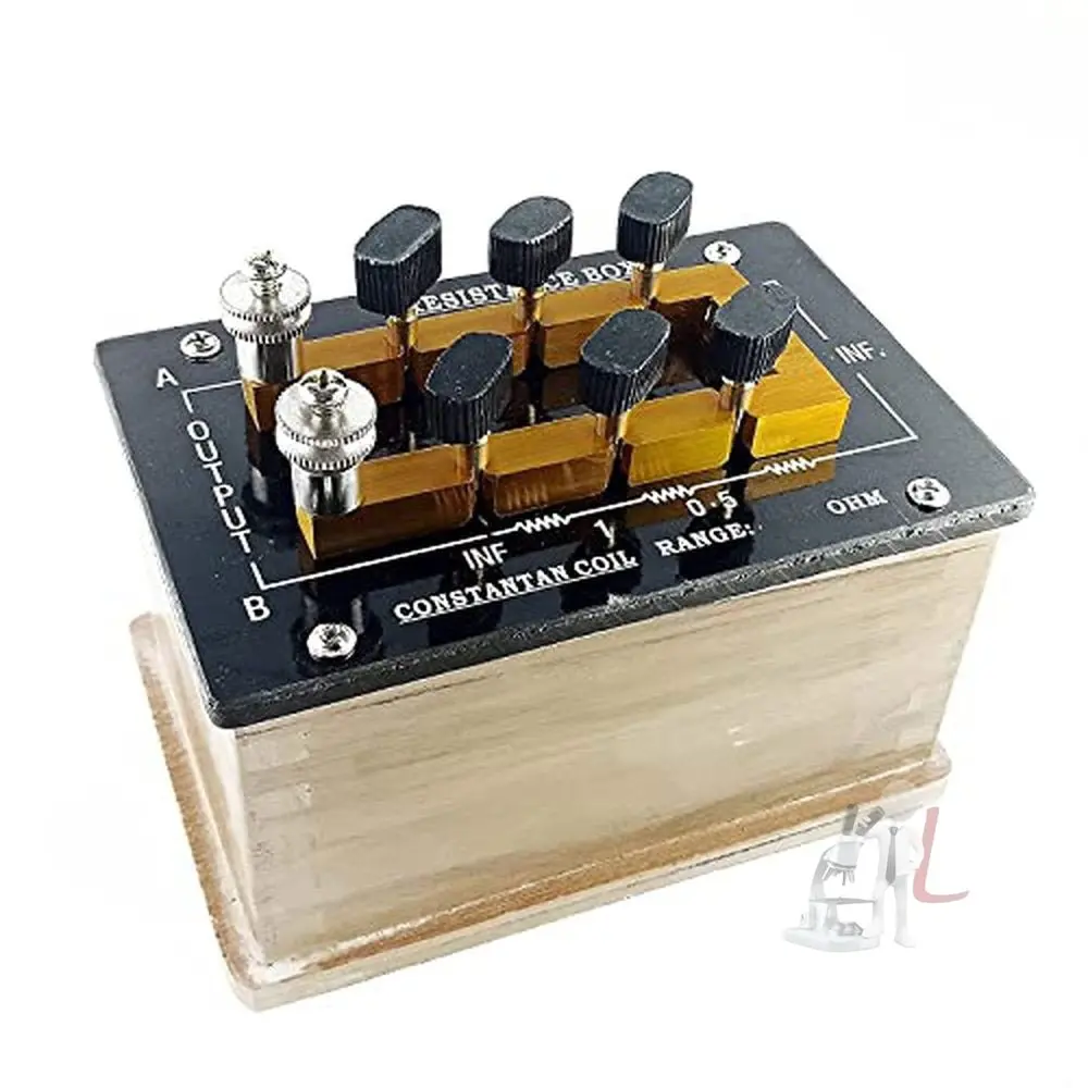 Spylx Resistance Box Ohms Plug Type With 9 Keys For Laboratory Use In Physics And Electronics Lab (0.1 To 1 Ohms) 1
