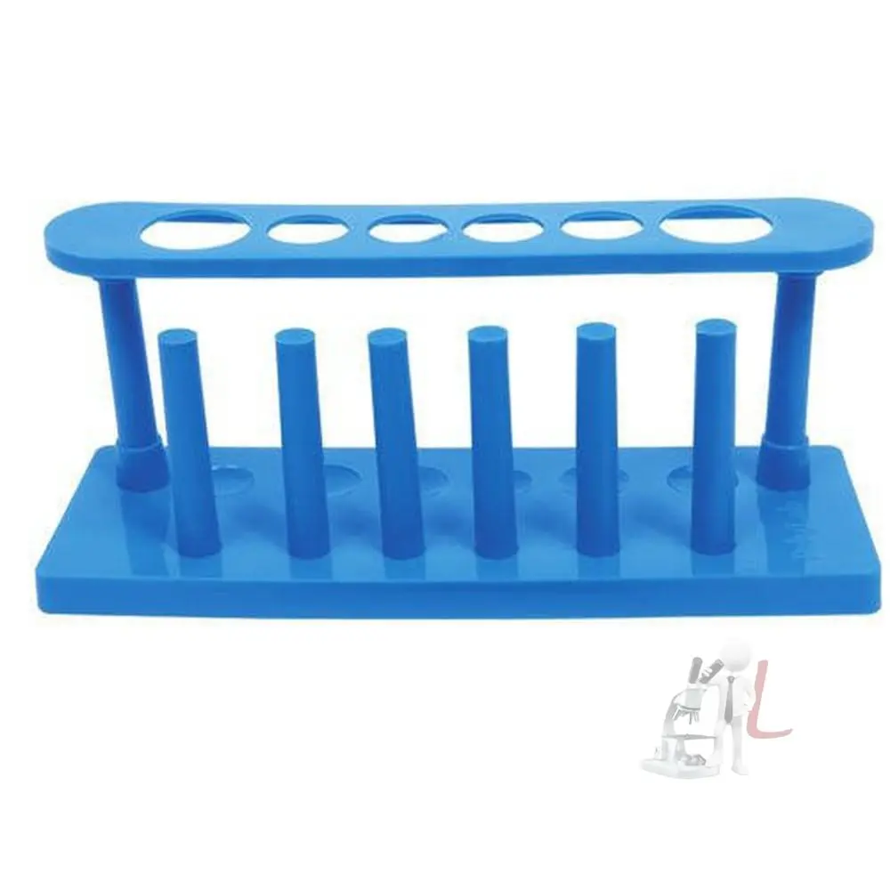 Spylx Test Tube Stand - High Quality Test Tube Rack (Blue) 1