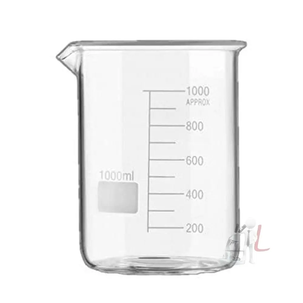 Scifa High Quality Borosilicate 3.3 Glass Beakers With Graduation Marks - 1000 Ml, Pack Of 1 1