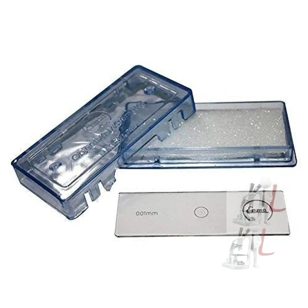 Stage Micrometer Scale, Horizontal Slide 0.01Mm-100 Division (Pack Of 2) 1