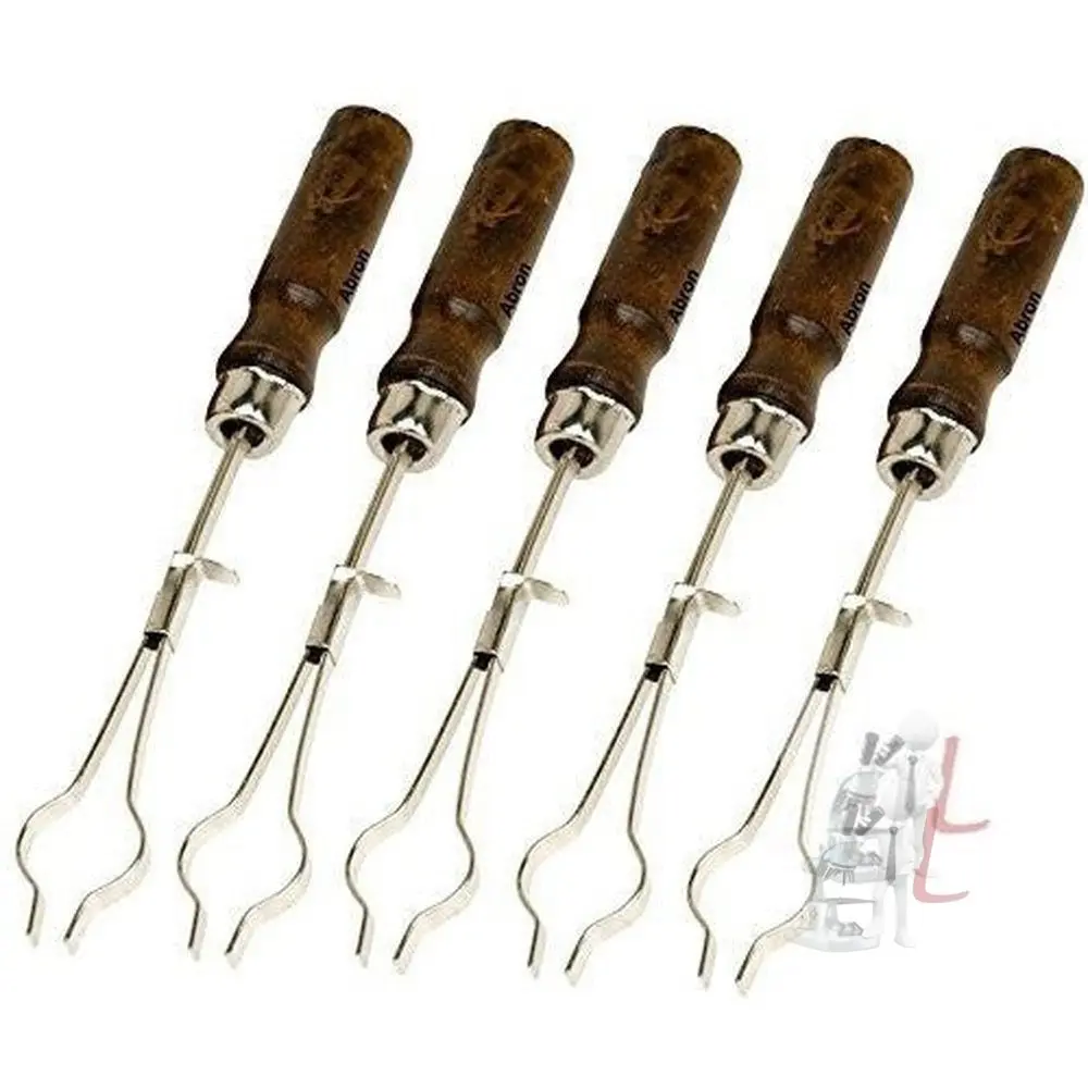 Test Tube Holder With Wooden Handle For Holding Test Tubes In Labs And Industries (Pack Of 5) 1
