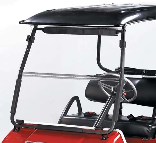 Tinted Hinged Windshield With Factory - Club Car Ds 1982 To 1999. 1