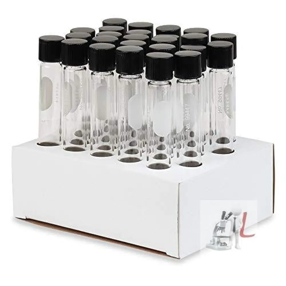 Wkm Borosilicate Test Tube With Screw Cap - Culture Tubes - 5Ml {Pack Of 50} 1