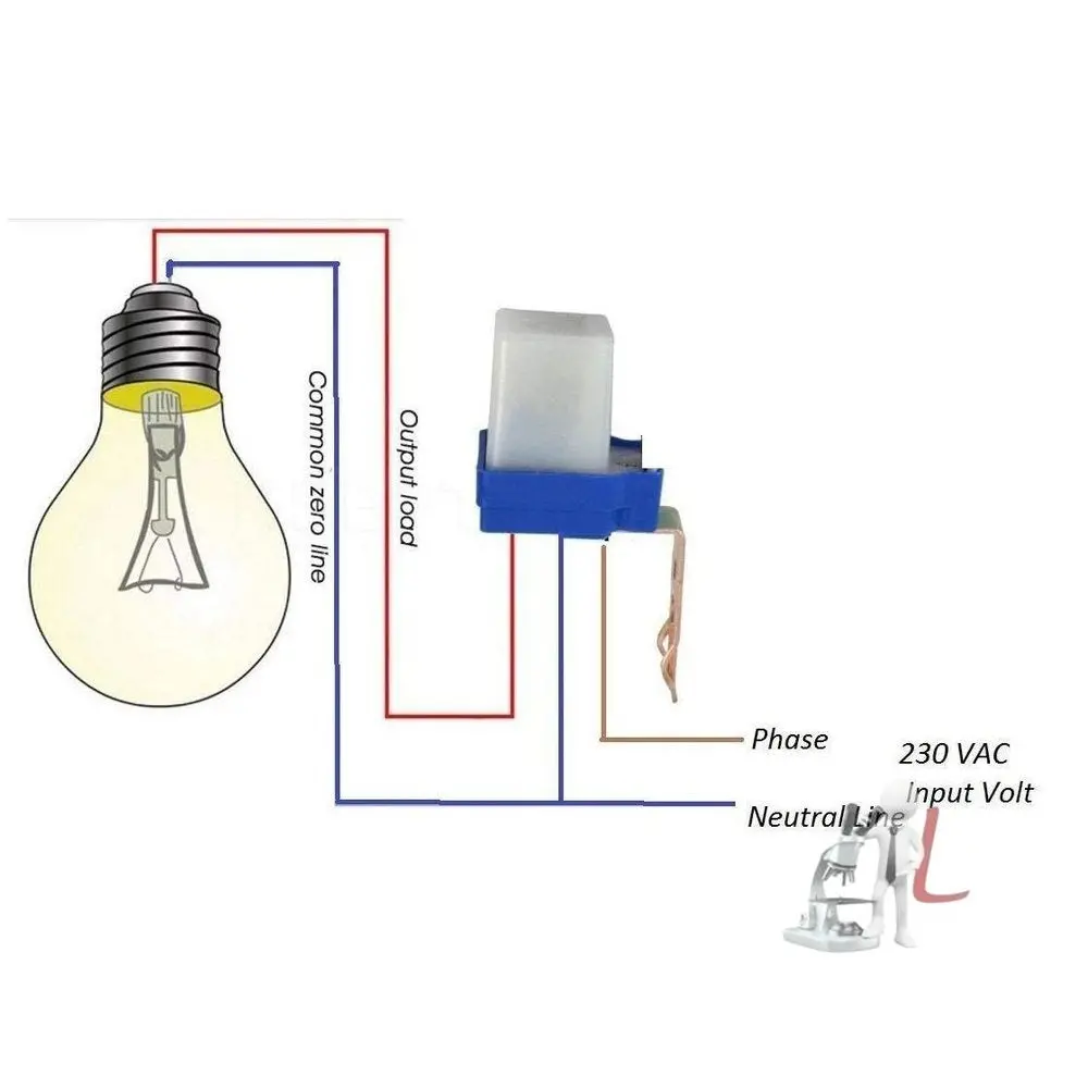 Waterproof 220 V Auto Day/Night On And Off Photocell, Ldr Sensor Switch 10 A For Lighting (White) 1
