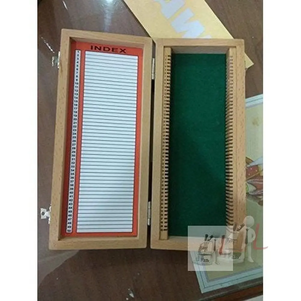 Wooden Slide Box (Capacity 50 Slides) 1