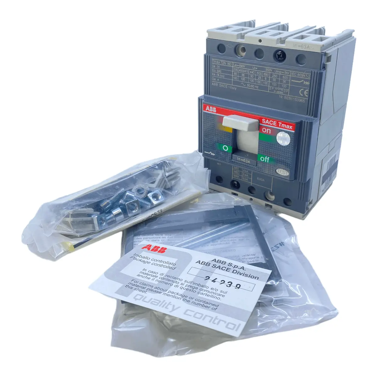 Abb Sace Tmax Beb1153965 Schalter - Für Industriellen Einsatz 1