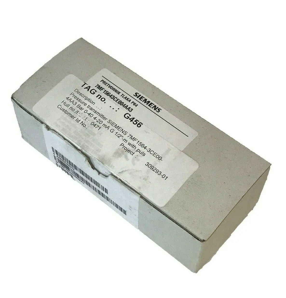 Siemens 7Mf15643ce004aa3 Drucktransmitter 4-20Ma Pmax 80 Bar 10 - 36V Dc 1