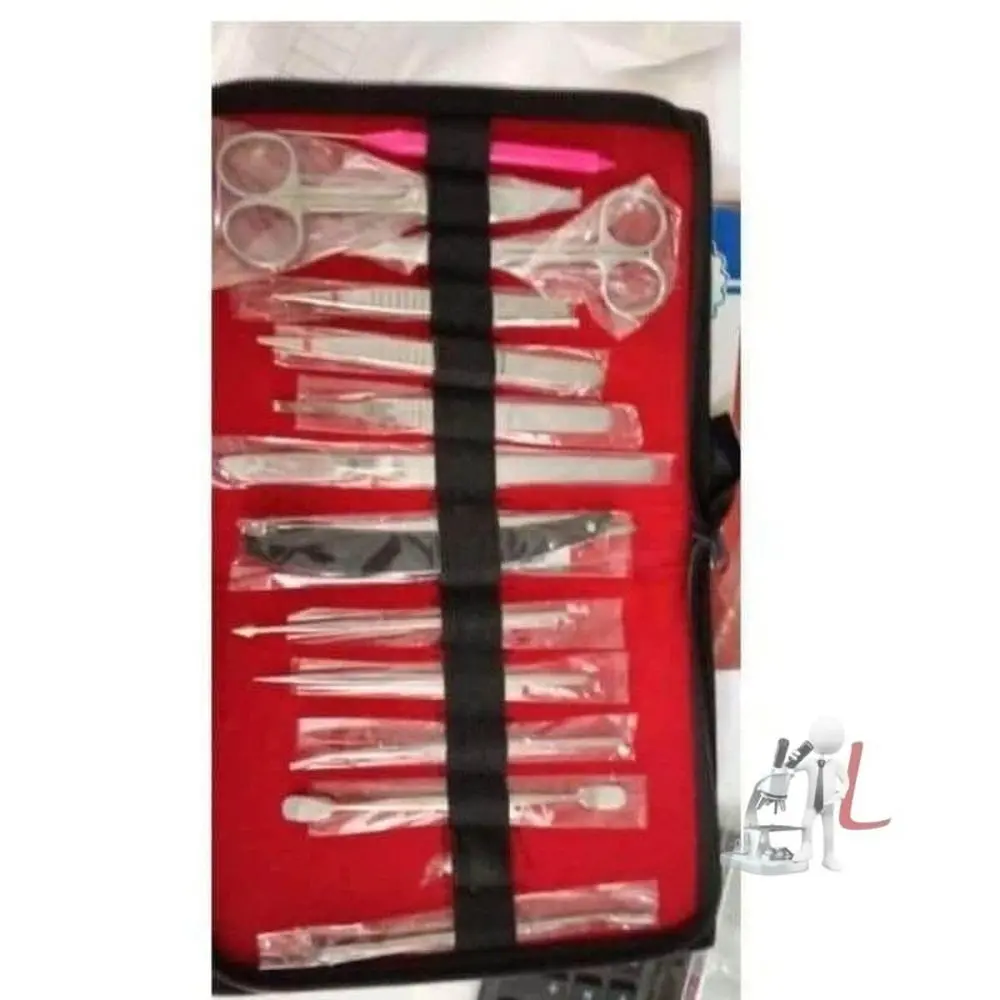 Advanced Biology Lab Anatomy Medical Student Dissecting Dissection Kit Set With Scalpel Knife Handle Blades 1