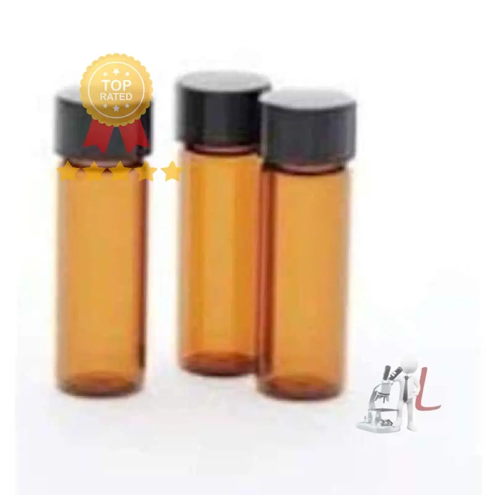 Amber Culture Tube Glass 15 Ml 1