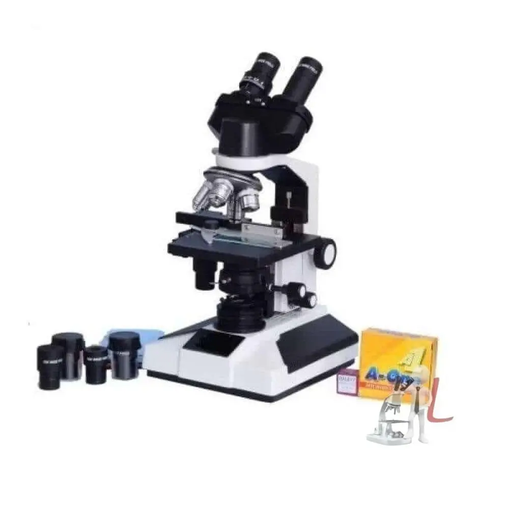 Binocular Microscope Semi Hd Quality Lens 100X , 675X 1000X 1500X Magnification 1