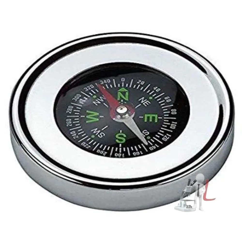 Compass Stainless Steel Directional Military Magnetic Compass (4.3 Cm) For Feng Shui/Travel 1