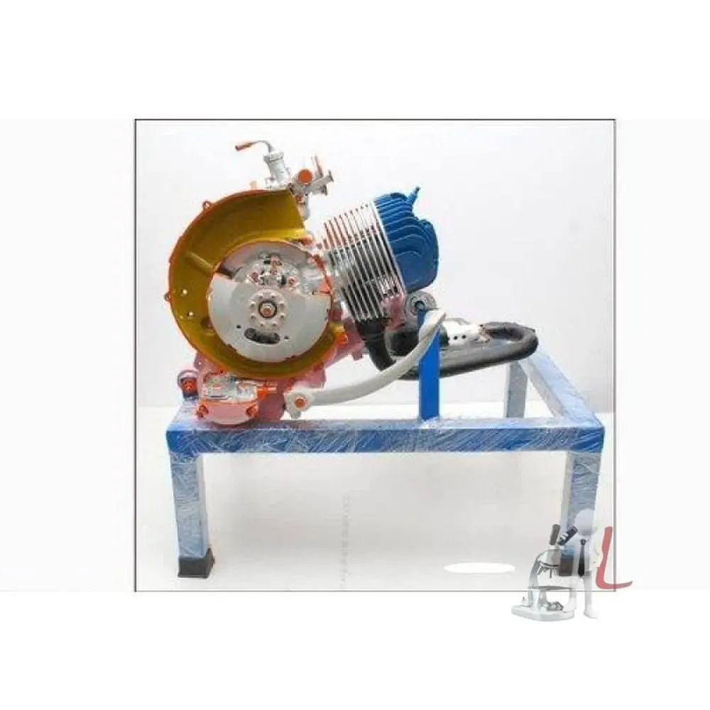 Cut Sectional Model Of Actual Single Cylinder Two Stroke Petrol Engine Apparatus 1