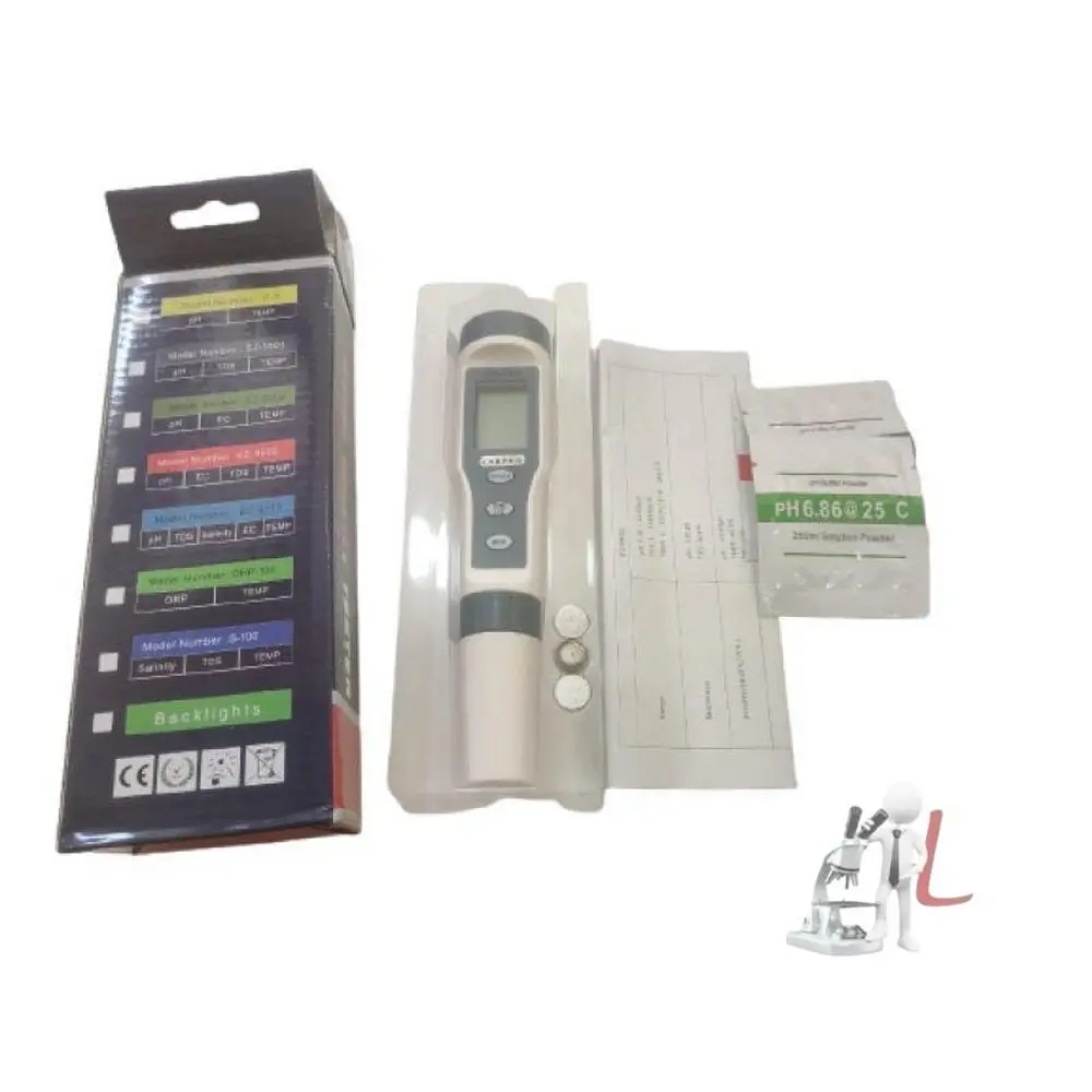 Digital Ph Meter With Atc: 3 In 1 Ph Tds Temp - High Accuracy Pocket Size Water Quality Tester 1