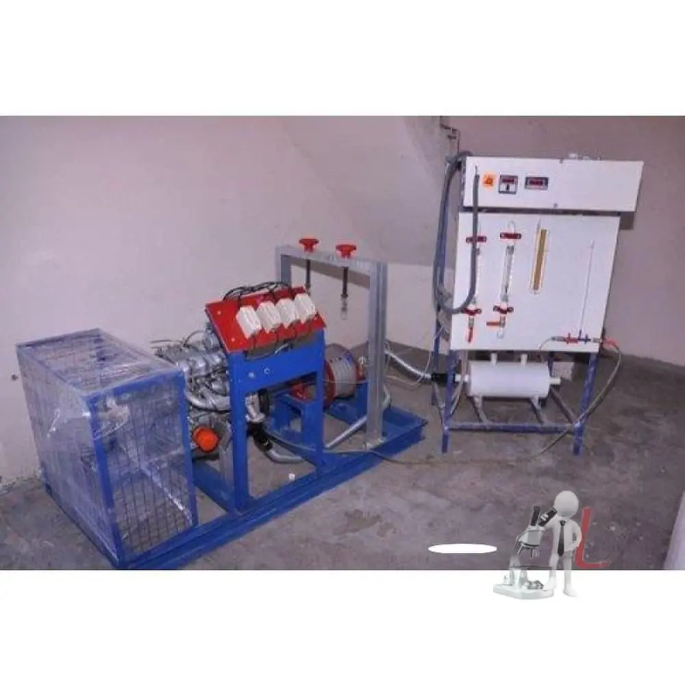 Four Cylinder Four Stroke Diesel Engine Test Rig With Water Cooled Eddy Current Dynamometer 1