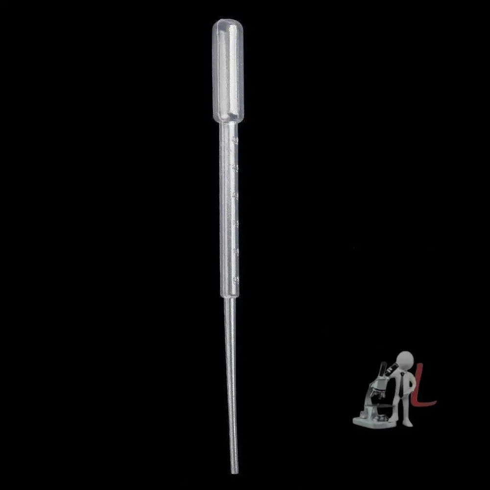 Graduated Pipettes Transfer 3Ml Graduated 0.5Ml Plastic Dropper, Ink Filler, Transfer Tube (Pack Of 50) 1