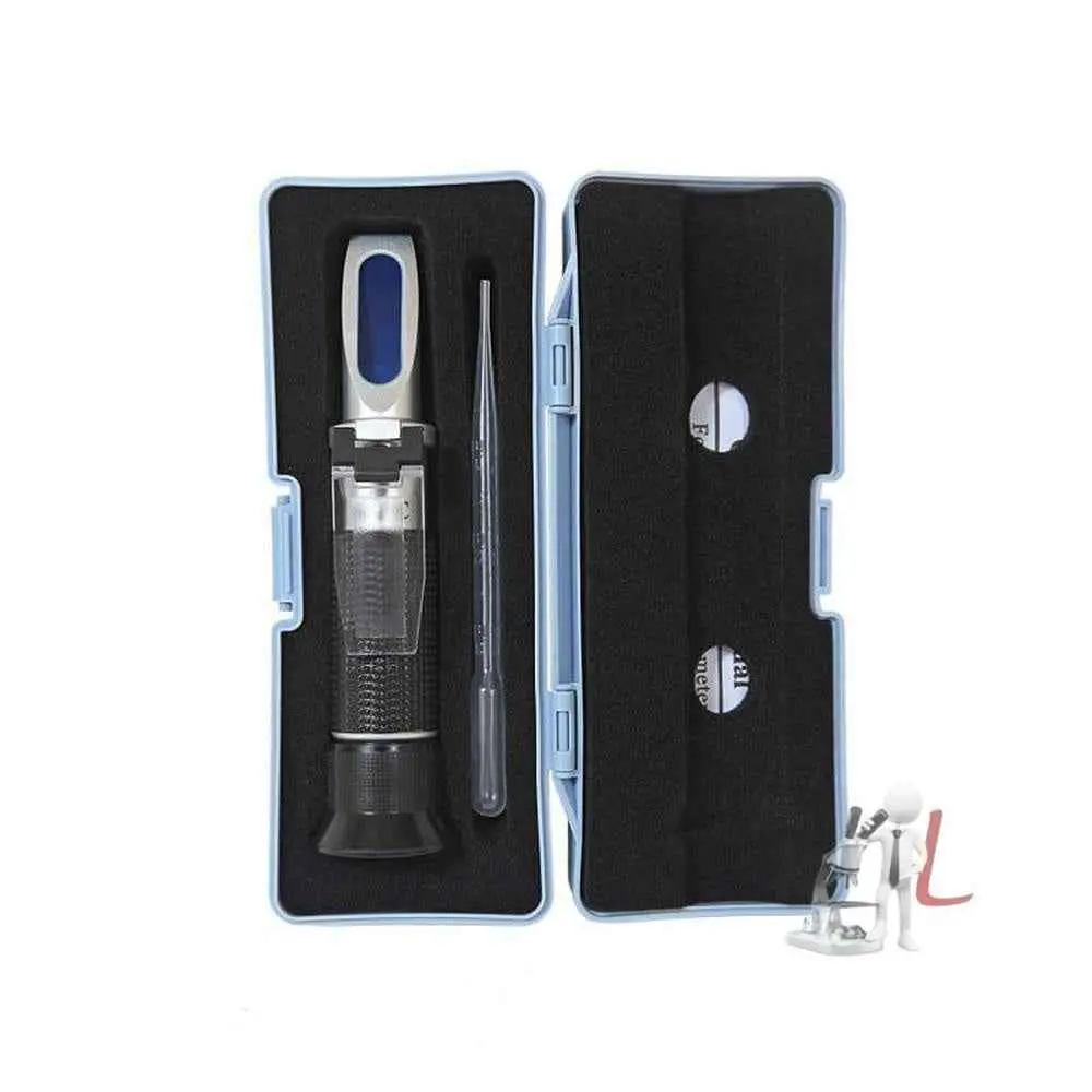 Laboratory Refractometer 0-32% Brix Beer Sugar Wine Wort Sg Black Rubber Strip 1