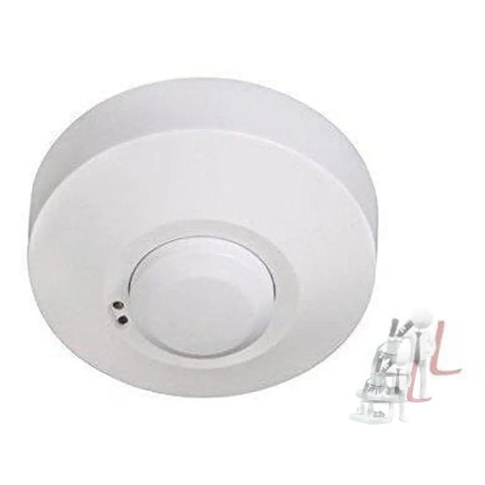 Plastic Microwave/Radar Motion Sensor Occupancy Body Motion Detector (White) 1