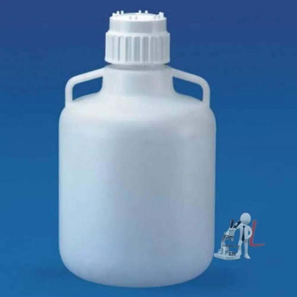 Polylab Carboy With Stop Cock Size - 10 Ltr, White 1