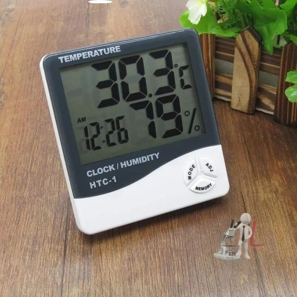 Digital Hygrometer, Temperature And Humidity Display , Time , Date , Temp, Humidity ,Alarm 1