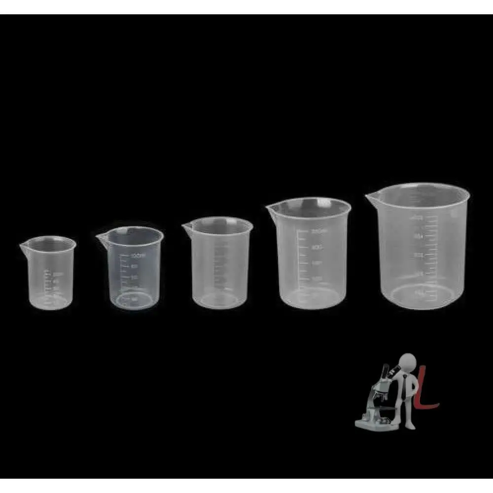 50Ml 100Ml (250Ml-2) 500Ml Plastic Science Beaker Set Measuring Cup 1